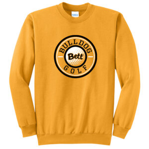 Bett Golf Unisex Fleece Crewneck Sweatshirt-Gold
