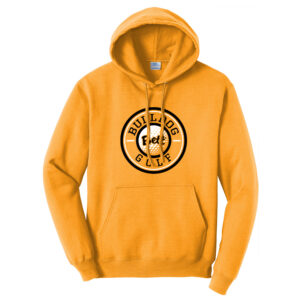 Bett Golf Unisex Fleece Hooded Sweashirt-Gold