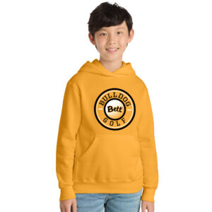 Bett Golf Youth Fleece Hooded Sweatshirt-Gold