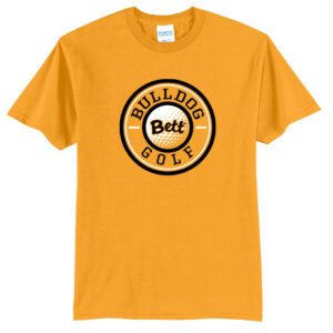 Bett Golf Unisex Short Sleeve Tee-Gold