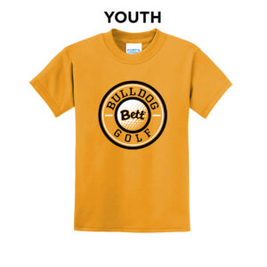Bett Golf Youth Short Sleeve Tee-Gold