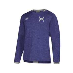 Baldwin BB Adidas fielders choice convertible sleeve fleece crew – PURPLE (S, XL only)