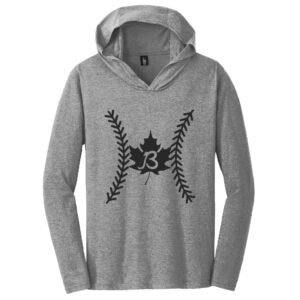 Baldwin BB District Made Mens Perfect Tri Long Sleeve Hoodie-Grey Frost