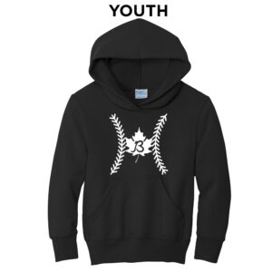 Baldwin BB Youth Fleece Hooded Sweatshirt-Black