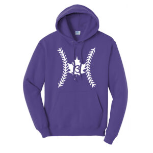 Baldwin BB Unisex Fleece Hooded Sweatshirt-Purple