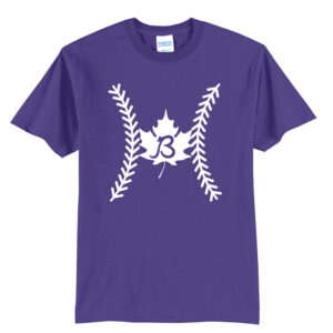 Baldwin BB Unisex Short Sleeve Tee-Purple