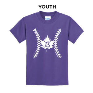 Baldwin BB Youth Short Sleeve Tee-Purple