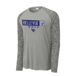 Bellevue Golf Sport-Tek Long Sleeve Digi Camo Tee Men-Grey Concrete