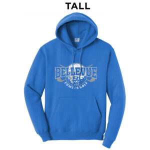 Bellevue Golf TALL Classic Pullover Hooded Sweatshirt-Royal