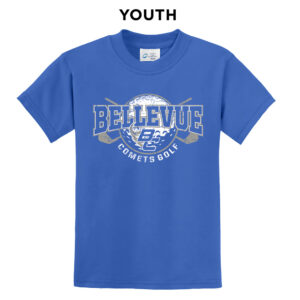 Bellevue Golf Youth Short Sleeve Tee-Royal
