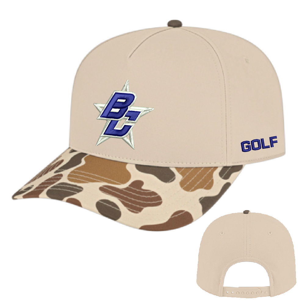 Bellevue Golf Daybreak Duck Camo snap back Cap-Stone Canyon
