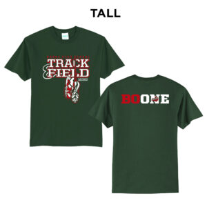 Boone Track Field Tall Cotton Short Sleeve Tee-Dark Green