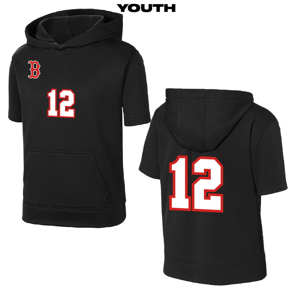 Boone BB PG Sport-Tek YOUTH Sport-Wick Fleece Short Sleeve Hooded-Black
