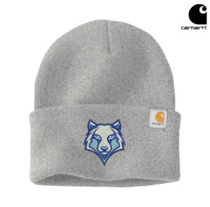 BPV Wolfpack Carhartt Acrylic Watch Cap 2.0 beanie stocking cap with cuff-Heather Grey
