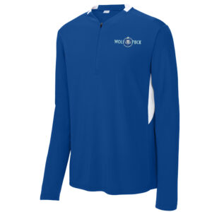 BPV Wolfpack Sport-Tek Men Club 1/4-Zip Pullover-True Royal/White