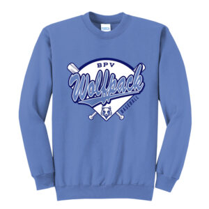 BPV Wolfpack Unisex Fleece Crewneck Sweatshirt-Carolina Blue