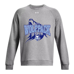 BPV Wolfpack Under Armour UA Rival Fleece Crewneck Sweatshirt-Castle rock heather (large is out of stock)