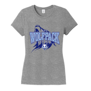 BPV Wolfpack Women’s Triblend Short Sleeve Tee-Grey Frost
