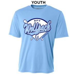 BPV Wolfpack YOUTH Cooling Performance Tshirt-Light Blue