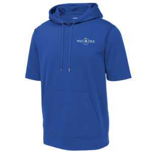 BPV Wolfpack Sport-Tek Sport-Wick Fleece Short Sleeve Hooded Pullover Men-Royal
