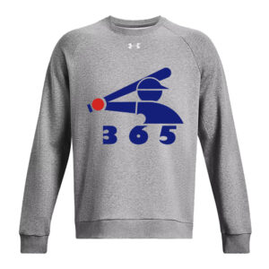 Baseball 365 Under Armour UA Rival Fleece Crewneck Sweatshirt-Castlerock
