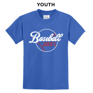 Baseball 365 Youth Short Sleeve Tee-Royal