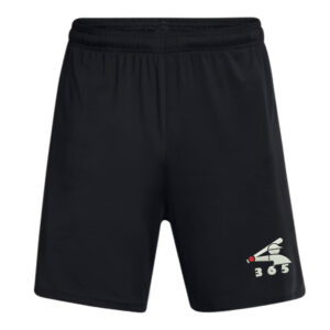 Baseball 365 Under Armour Men’s UA Tech Vent 7″ pocketed  Shorts-Black