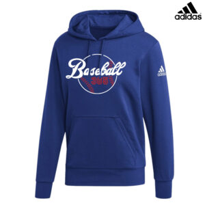 Baseball 365 Adidas Unisex Fleece Hooded Sweatshirt- Royal