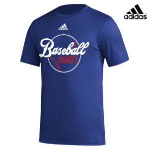 Baseball 365 Adidas Badge of Sport (BOS) Pre Game Tee – Team Royal Blue