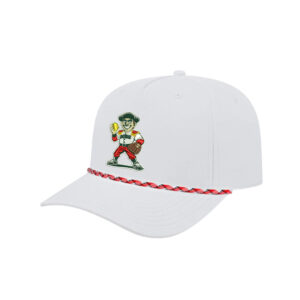 Boone Softball ICON performance rope golf cap-White/Red/White/Black