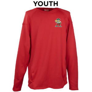 Boone Softball Rawlings YOUTH LS Dugout Fleece Pullover-Scarlet