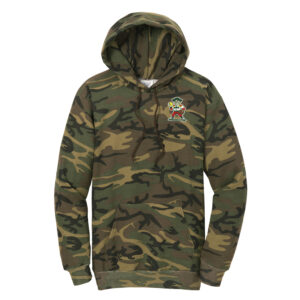 Boone Softball Unisex Core Fleece Camo Pullover Hooded Sweatshirt-Military Camo