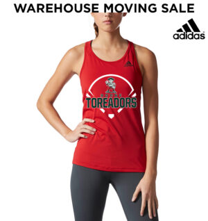 Boone Softball Adidas Women’s Performer Baseline Tank-Power Red (L, XL, 2x)