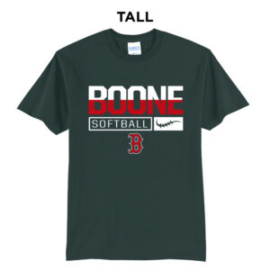 Boone Softball Tall Short Sleeve Tee-Dark Green