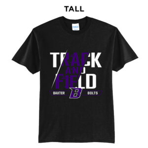 Baxter Track Field Tall Short Sleeve Tee-Black