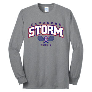 Storm Tennis Unisex Cotton Long Sleeve Tee-Athletic Heather