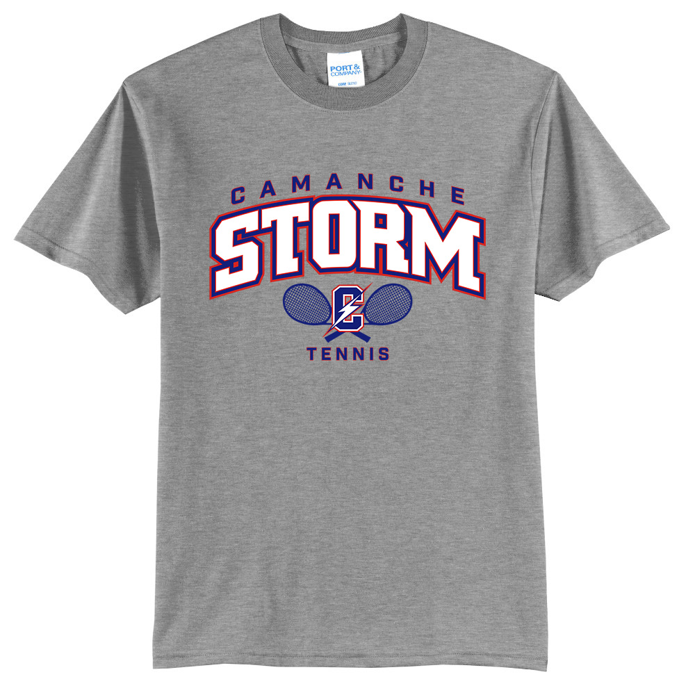 Storm Tennis Unisex Short Sleeve Tee-Athletic Heather
