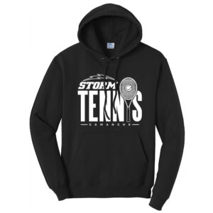 Storm Tennis Unisex Fleece Hooded Sweatshirt-Black