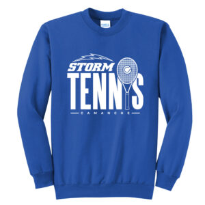 Storm Tennis Unisex Fleece Crewneck Sweatshirt-Royal