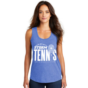 Storm Tennis Women’s Perfect Triblend Racerback Tank-Royal Frost