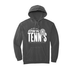 Storm Tennis Unisex Comfort Colors Ring Spun Hooded Sweatshirt-Pepper