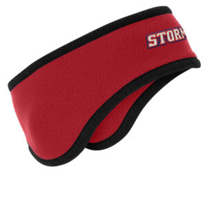 Storm Tennis Port Authority Two Color Fleece Headband OSFA-Red