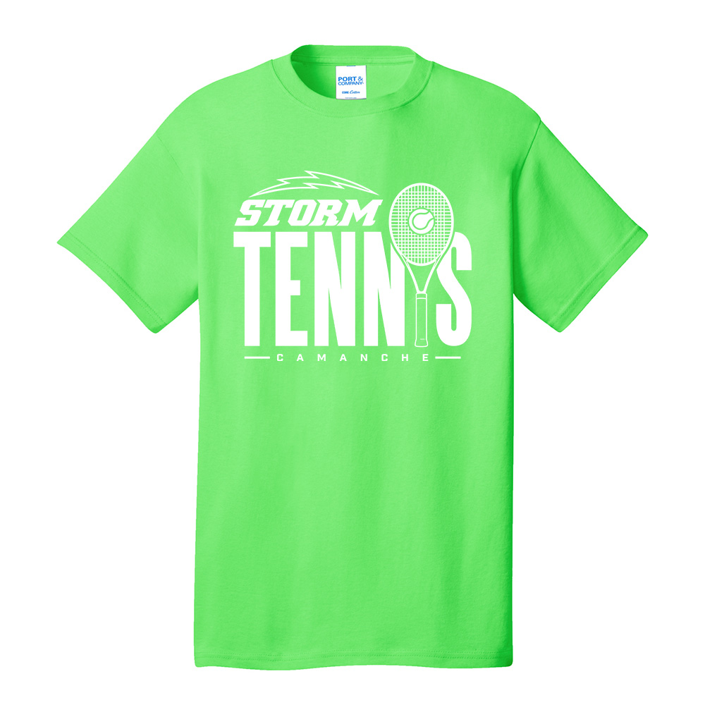 Storm Tennis Unisex Short Sleeve Tee-Neon Green