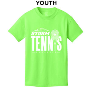 Storm Tennis Youth Short Sleeve Tee-Neon Green