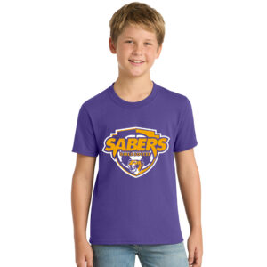 CD Girls Soccer Youth Basic Short Sleeve Tee-Purple