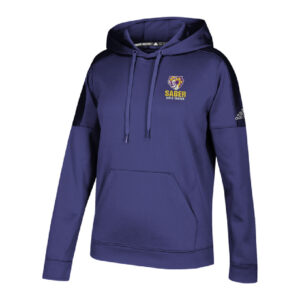 CD Girls Soccer Adidas Womens Team Issue Hooded Sweatshirt -Purple  Melange  (2x ONLY RUNS SMALL)
