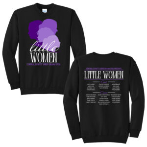 CD Little Women Unisex Fleece Crewneck Sweatshirt-Black