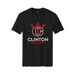 Clinton Rugby Unisex Perfect Blend Crew Tee-Black