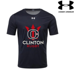Clinton Rugby Under Armour short sleeve Men’s Team Tech Tee-Black