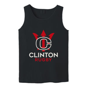 Clinton Rugby Comfort Colors Unisex Heavyweight Ring Spun Tank Top-Black